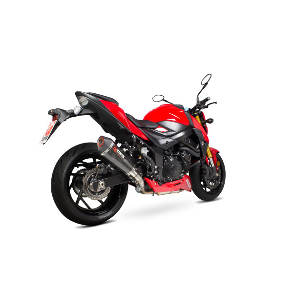 Scorpion Exhaust Suzuki GSX-S 750 2017 - 2022 Serket Taper Slip-on Carbon Fibre Sleeve